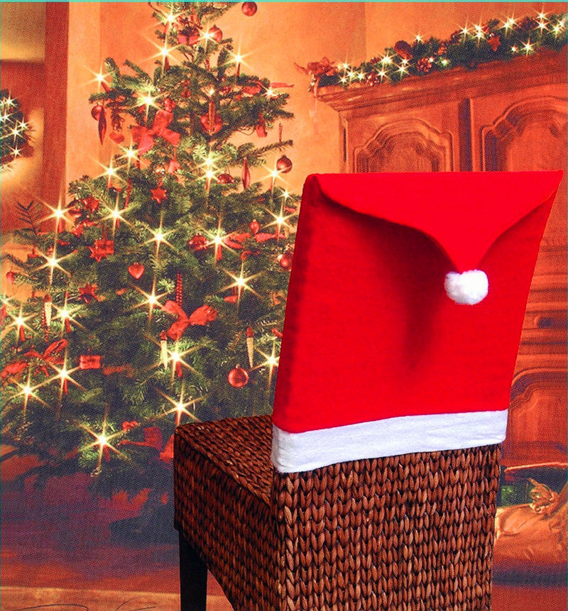High quality Christmas Chairs Set Christmas goods table decorated Christmas hat in large quantities High quality Christmas Chairs Set Christmas goods table decorated Christmas hat in large quantities